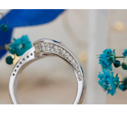 Srebrny pierścionek z próby 0.925, rozmiar 15-20