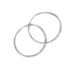 Srebrne kolczyki koła, 50mm