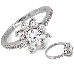 Elegancki srebrny pierścionek z próby 0.925