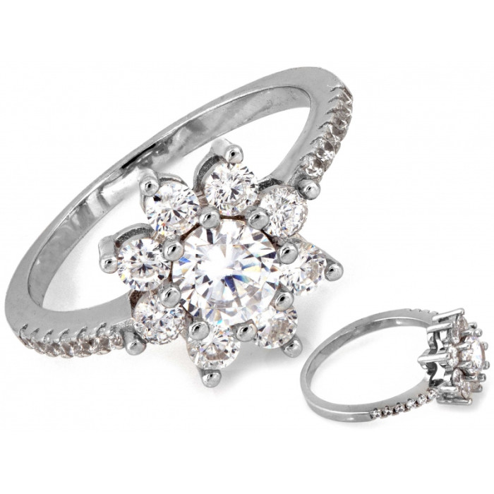 Elegancki srebrny pierścionek z próby 0.925