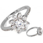 Elegancki srebrny pierścionek z próby 0.925