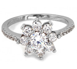 Elegancki srebrny pierścionek z próby 0.925