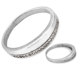 Srebrny pierścionek, klasyczny wzór na prezent