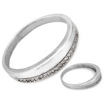 Srebrny pierścionek, klasyczny wzór na prezent