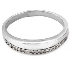 Srebrny pierścionek, klasyczny wzór na prezent