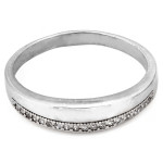 Srebrny pierścionek, klasyczny wzór na prezent