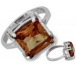 Srebrny pierścionek z dużym zultanitem 925