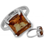 Srebrny pierścionek z dużym zultanitem 925