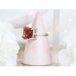 Srebrny pierścionek z dużym zultanitem 925