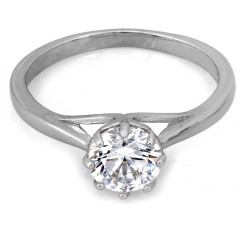 Srebrny pierścionek z cyrkonią