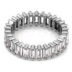 Srebrny pierścionek obrączka z cyrkoniami