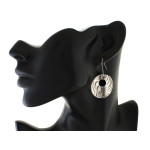 Srebrne kolczyki wiszące okrągłe duże