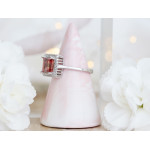 Pierścionek srebrny kwadratowa markiza z zultanitem