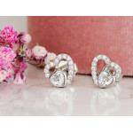 Srebrne kolczyki z sercami