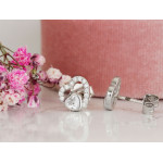 Srebrne kolczyki z sercami