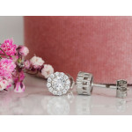 Srebrne kolczyki z cyrkoniami