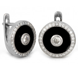 Srebrny komplet z cyrkoniami