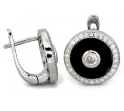 Srebrny komplet z cyrkoniami