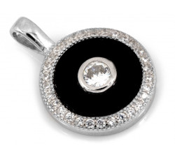 Srebrny komplet z cyrkoniami