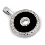 Srebrny komplet z cyrkoniami