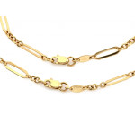 Złoty komplet naszyjnik bransoletka 585