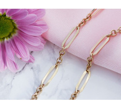 Złoty komplet naszyjnik bransoletka 585