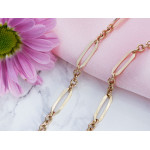 Złoty komplet naszyjnik bransoletka 585