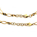 Złoty naszyjnik i bransoletka ankier