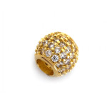 Złota przywieszka z cyrkoniami