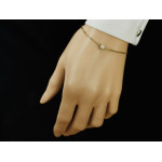 Złota przywieszka z cyrkoniami