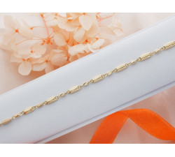 Złota bransoletka dla kobiet 3.4mm