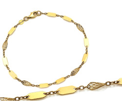 Złota bransoletka elementowa 3.5mm