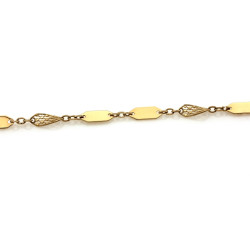 Złota bransoletka elementowa 3.5mm
