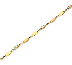 Złota bransoletka elementowa 3.5mm