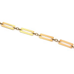 Złoty naszyjnik elementowy 45cm