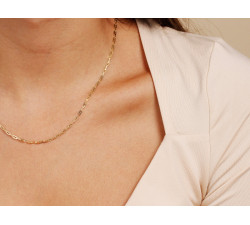 Złoty łańcuszek 585/14k z splotem Marina Gucci – elegancka biżuteria.