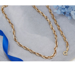 Złoty komplet naszyjnik i bransoletka z ogniw