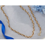 Złoty komplet naszyjnik i bransoletka z ogniw