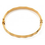 Złota bransoletka Bangle sztywna