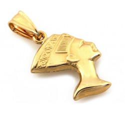 Złota zawieszka Nefretete na prezent