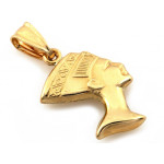 Złota zawieszka Nefretete na prezent