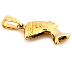 Złota zawieszka Nefretete na prezent