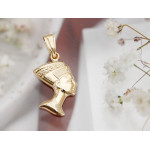 Złota zawieszka Nefretete na prezent