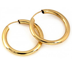 Złote kolczyki koła 585/14k