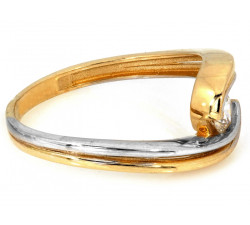 Złoty pierścionek 7.6mm, próba 585/14k, elegancki design