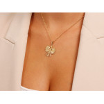 Złota zawieszka orzeł w koronie 585