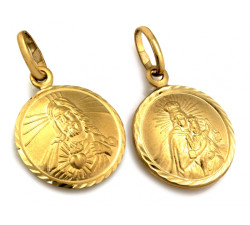 Złota przywieszka z medalikiem, 585/14k