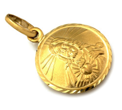 Złota przywieszka z medalionem