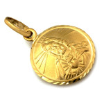 Złota przywieszka z medalionem