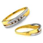 Pierścionek Eternity z cyrkoniami 4.6mm